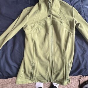 Olive green Lululemon define jacket